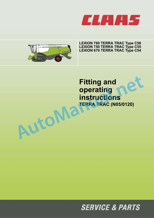 Claas Lexion 760 (C56) Combines Operator Manual EN 3 Claas Lexion 760 (C56) Combines Operator Manual EN - Image 3