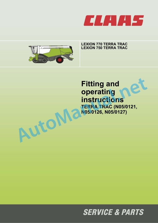 Claas Lexion 770 (C59) Combines Operator Manual EN 4 Claas Lexion 770 (C59) Combines Operator Manual EN - Image 4