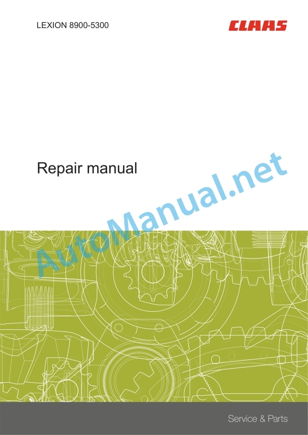 Claas Lexion 8900-8700 (C86) Combines Repair Manual EN 4 Claas Lexion 8900-8700 (C86) Combines Repair Manual EN - Image 4