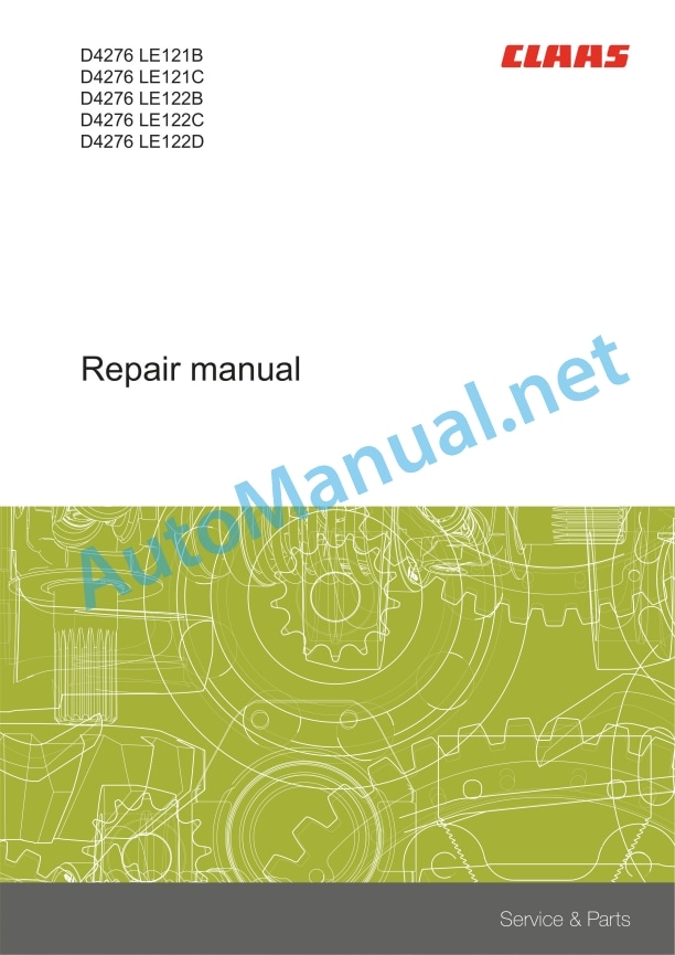 Claas Lexion 8900-8700 (C86) Combines Repair Manual EN 5 Claas Lexion 8900-8700 (C86) Combines Repair Manual EN - Image 5