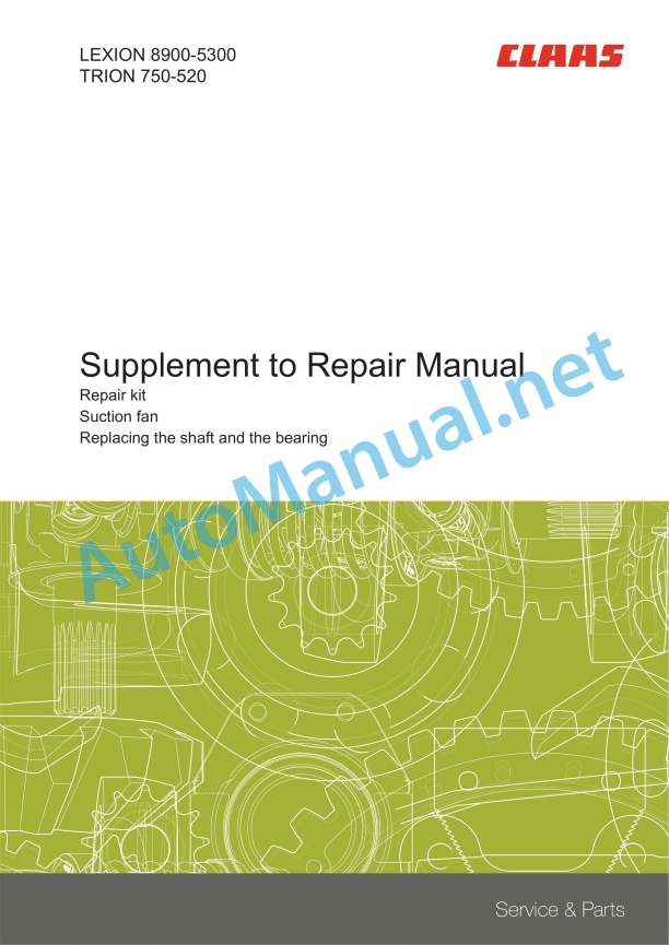 Claas Lexion 8900-8700 (C86) Combines Repair Manual EN 7 Claas Lexion 8900-8700 (C86) Combines Repair Manual EN - Image 7