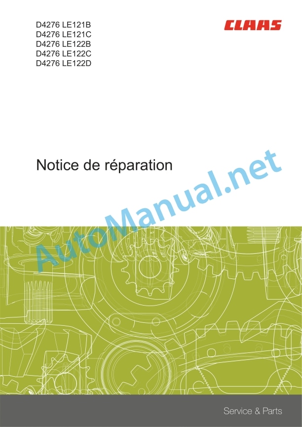 Claas Lexion 8900-8700 (C86) Combines Repair Manual FR 4 Claas Lexion 8900-8700 (C86) Combines Repair Manual FR - Image 4