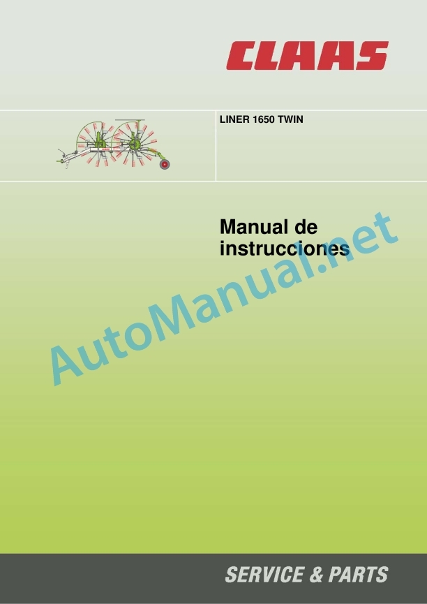 Claas Liner 1650 (G00) Swathers Operator Manual ES 2 Claas Liner 1650 (G00) Swathers Operator Manual ES - Image 2