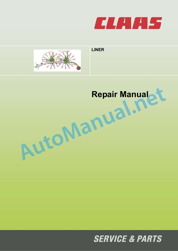 Claas Liner 1650 (G00) Swathers Repair Manual EN 2 Claas Liner 1650 (G00) Swathers Repair Manual EN - Image 2