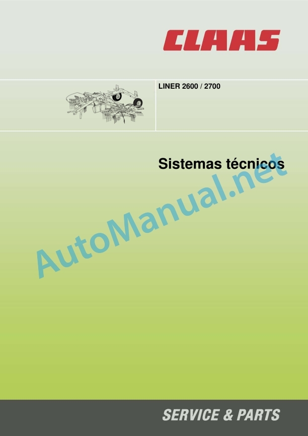 Claas Liner 2700 (986) Swathers Technical System ES 2 Claas Liner 2700 (986) Swathers Technical System ES - Image 2