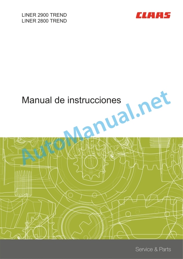 Claas Liner 2900 Trend Business (G25) Swathers Operator Manual ES 2 Claas Liner 2900 Trend Business (G25) Swathers Operator Manual ES - Image 2