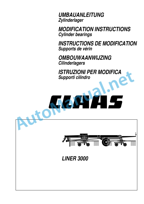 Claas Liner 3000 (605) Swathers Assembly Instruction EN 7 Claas Liner 3000 (605) Swathers Assembly Instruction EN - Image 7