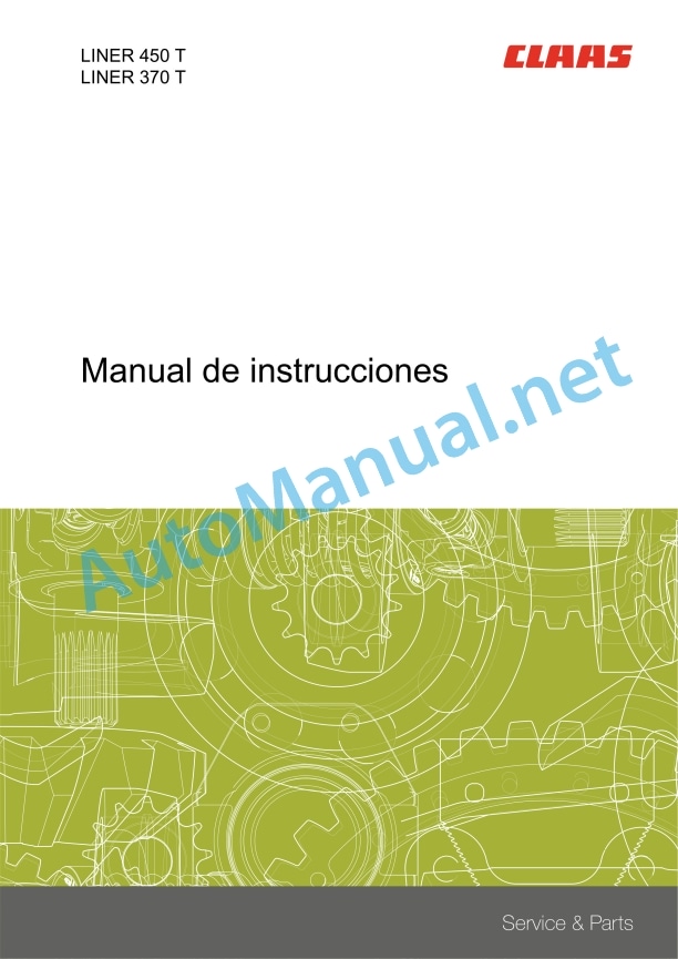 Claas Liner 370 (G10) Swathers Operator Manual ES 3 Claas Liner 370 (G10) Swathers Operator Manual ES - Image 3