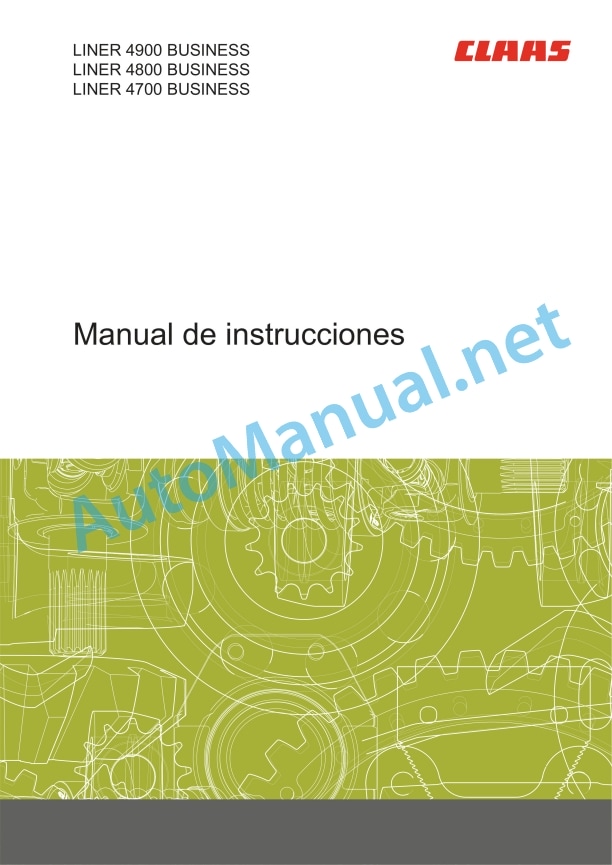Claas Liner 4700 Business Trend (G19) Swathers Operator Manual ES 3 Claas Liner 4700 Business Trend (G19) Swathers Operator Manual ES - Image 3