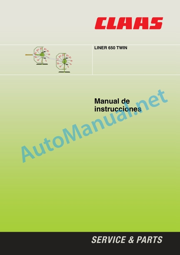 Claas Liner 650 Twin (607) Swathers Operator Manual ES 2 Claas Liner 650 Twin (607) Swathers Operator Manual ES - Image 2