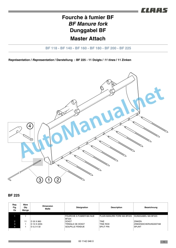 Claas Manubal (B96) Tractors Assembly Instruction EN 32 Claas Manubal (B96) Tractors Assembly Instruction EN - Image 32