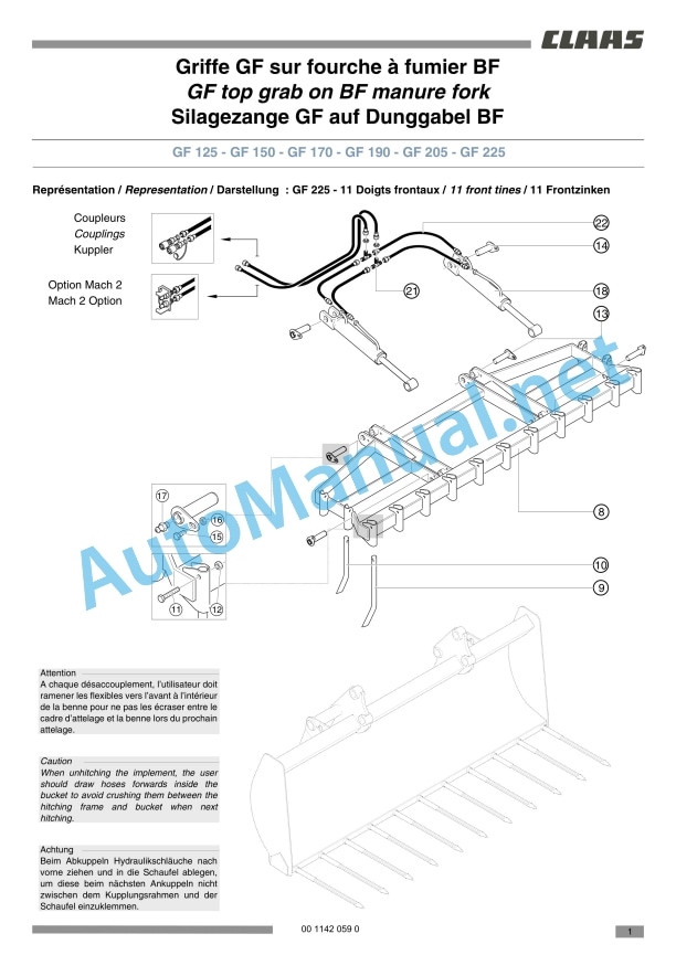 Claas Manubal (B96) Tractors Assembly Instruction EN 33 Claas Manubal (B96) Tractors Assembly Instruction EN - Image 33