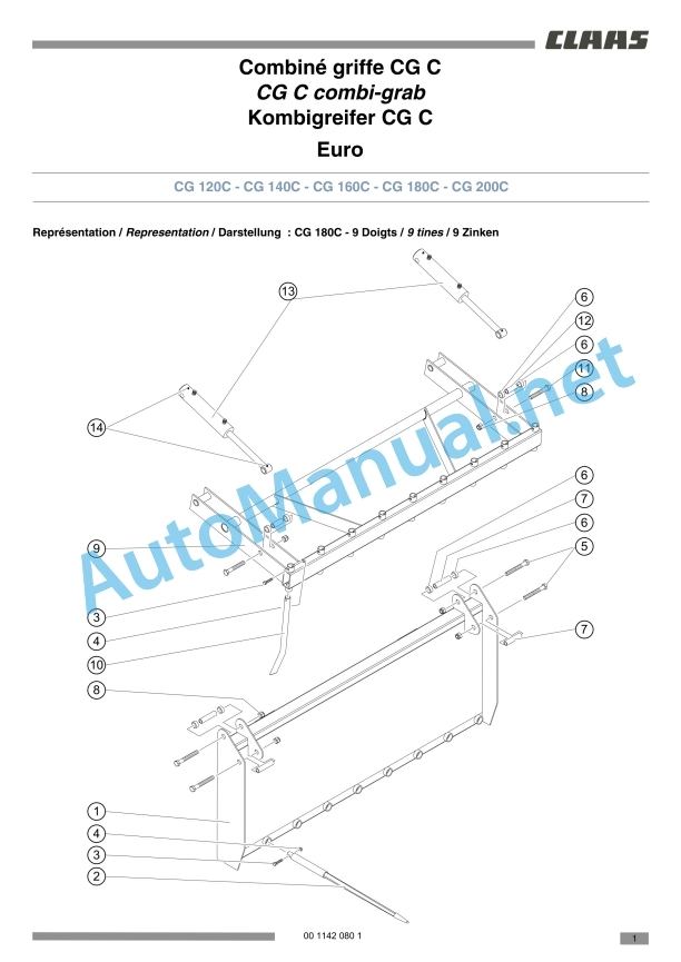 Claas Manubal (B96) Tractors Assembly Instruction EN 36 Claas Manubal (B96) Tractors Assembly Instruction EN - Image 36