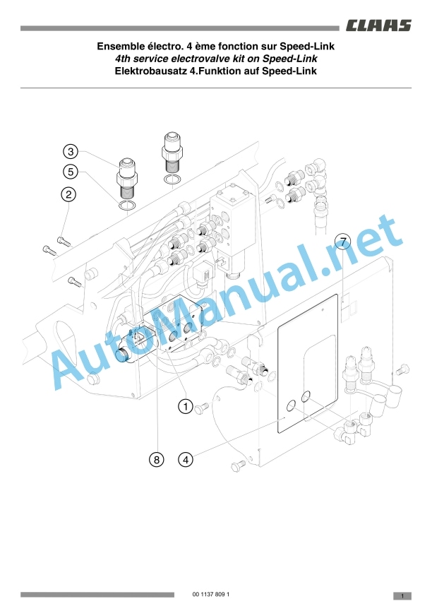 Claas Manubal (B96) Tractors Assembly Instruction EN 5 Claas Manubal (B96) Tractors Assembly Instruction EN - Image 5