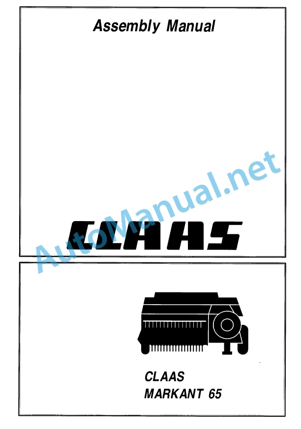 Claas Markant 65 (041) Balers Assembly Instruction EN 4 Claas Markant 65 (041) Balers Assembly Instruction EN - Image 4