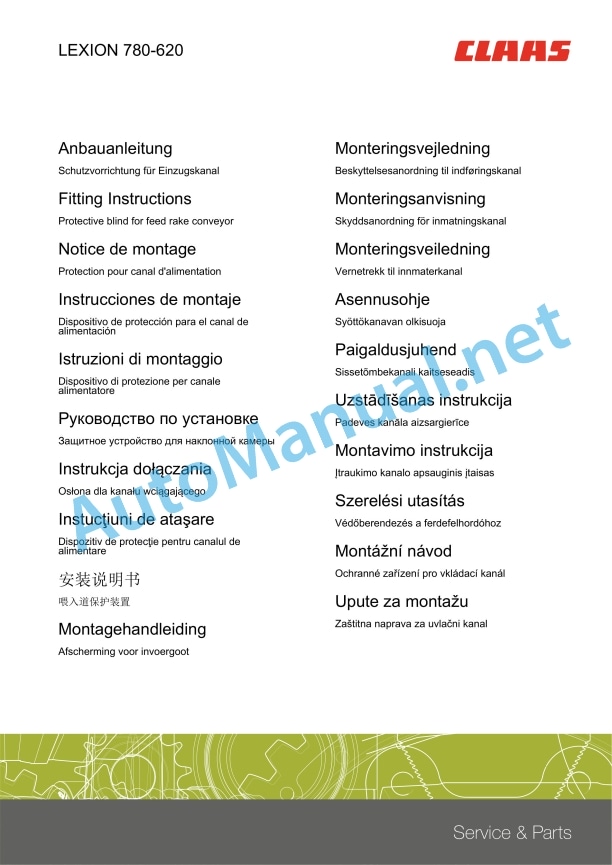 Claas Maxflex 1200-1050 (535) Combines Assembly Instruction EN 8 Claas Maxflex 1200-1050 (535) Combines Assembly Instruction EN - Image 8