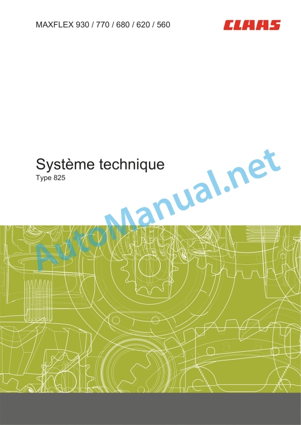 Claas Maxflex 930-560 (825) Combines Technical System FR 2 Claas Maxflex 930-560 (825) Combines Technical System FR - Image 2