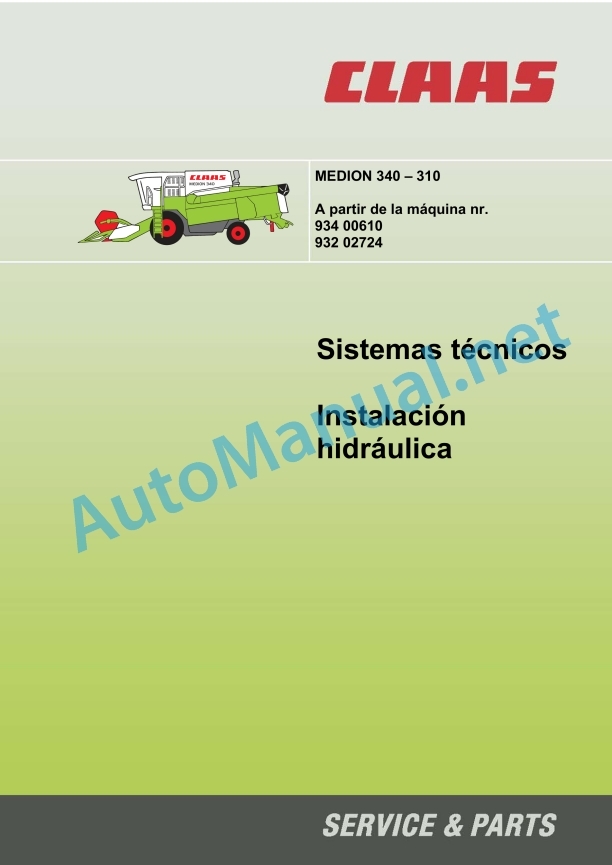 Claas Medion 330-310 (932) Combines Technical System ES 2 Claas Medion 330-310 (932) Combines Technical System ES - Image 2
