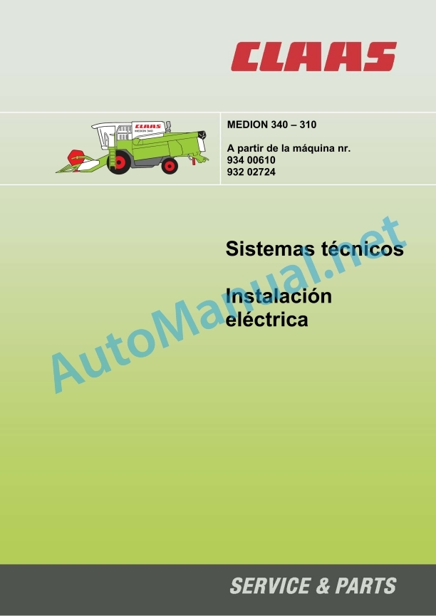 Claas Medion 330-310 (932) Combines Technical System ES 3 Claas Medion 330-310 (932) Combines Technical System ES - Image 3