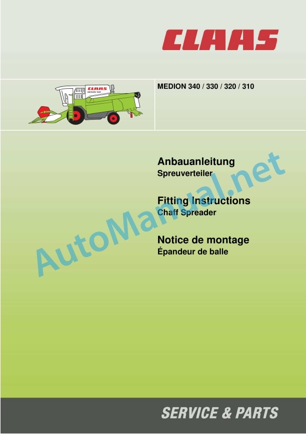 Claas Medion 340 (934) Combines Assembly Instruction EN 12 Claas Medion 340 (934) Combines Assembly Instruction EN - Image 12