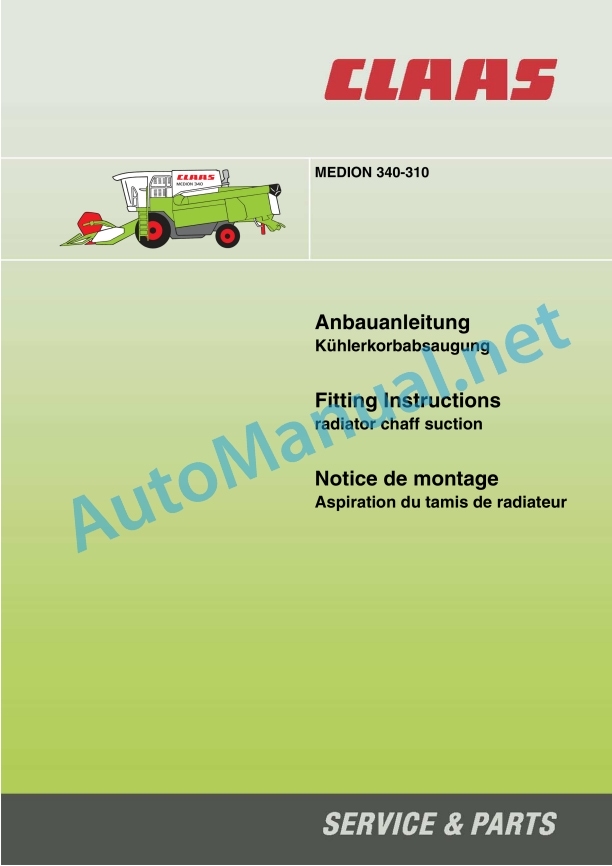 Claas Medion 340 (934) Combines Assembly Instruction EN 18 Claas Medion 340 (934) Combines Assembly Instruction EN - Image 18