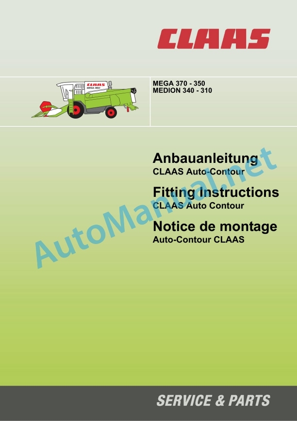 Claas Medion 340 (934) Combines Assembly Instruction EN 4 Claas Medion 340 (934) Combines Assembly Instruction EN - Image 4