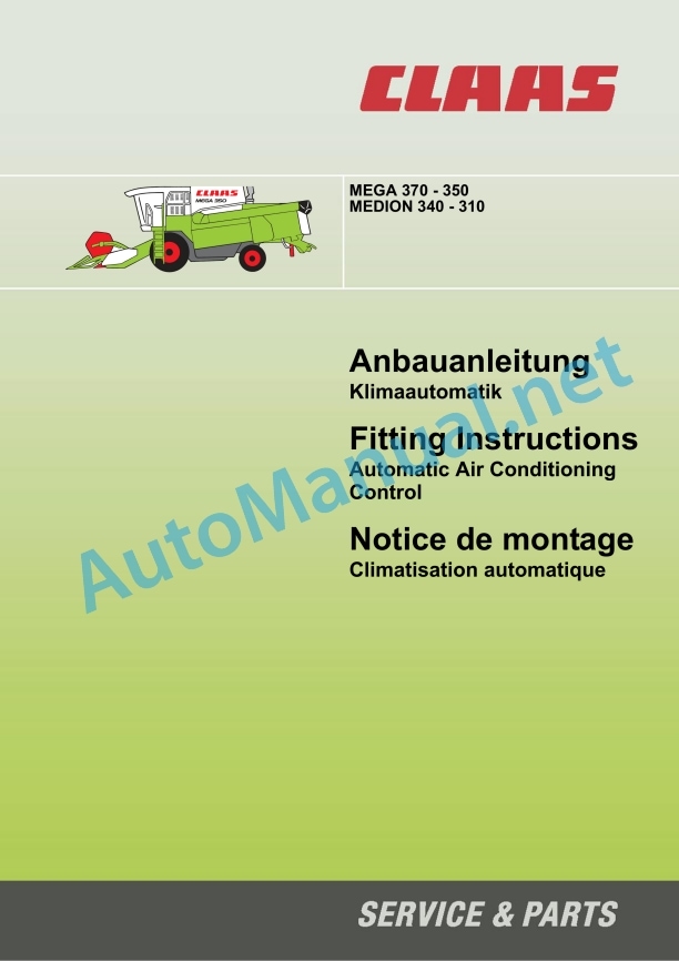 Claas Medion 340 (934) Combines Assembly Instruction EN 8 Claas Medion 340 (934) Combines Assembly Instruction EN - Image 8