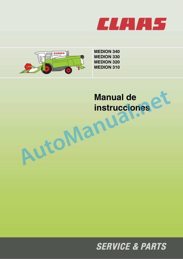 Claas Medion 340 (934) Combines Operator Manual ES 2 Claas Medion 340 (934) Combines Operator Manual ES - Image 2
