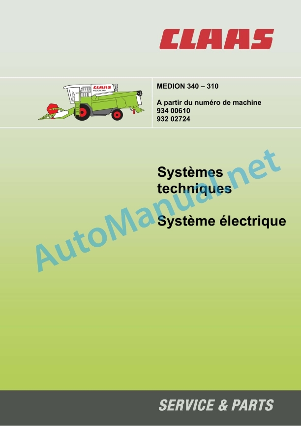 Claas Medion 340 (934) Combines Technical System FR 3 Claas Medion 340 (934) Combines Technical System FR - Image 3