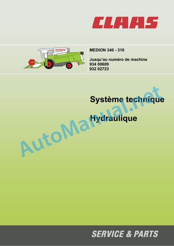 Claas Medion 340 (934) Combines Technical System FR 4 Claas Medion 340 (934) Combines Technical System FR - Image 4