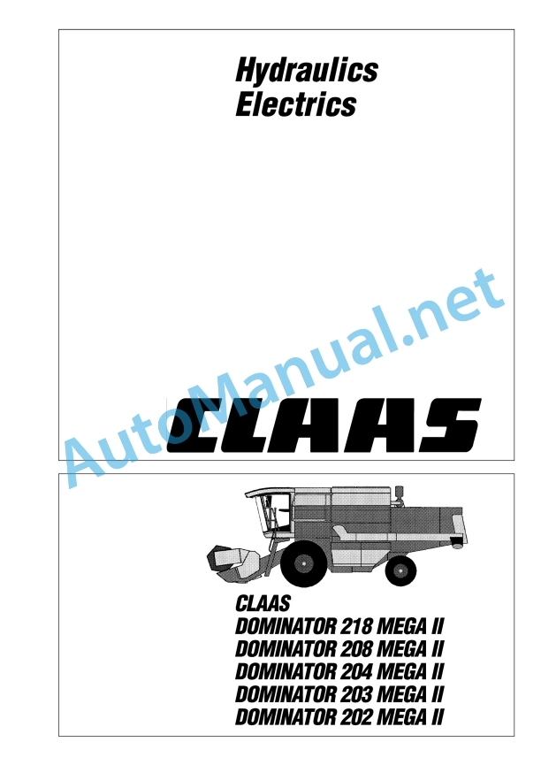 Claas Mega 202 (925) Combines Technical System EN 2 Claas Mega 202 (925) Combines Technical System EN - Image 2