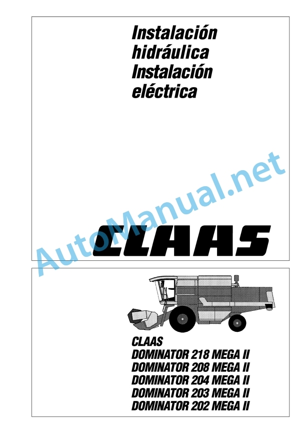 Claas Mega 202 (925) Combines Technical System ES 2 Claas Mega 202 (925) Combines Technical System ES - Image 2