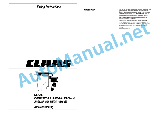 Claas Mega 218 208 (945) Combines Assembly Instruction EN 2 Claas Mega 218 208 (945) Combines Assembly Instruction EN - Image 2