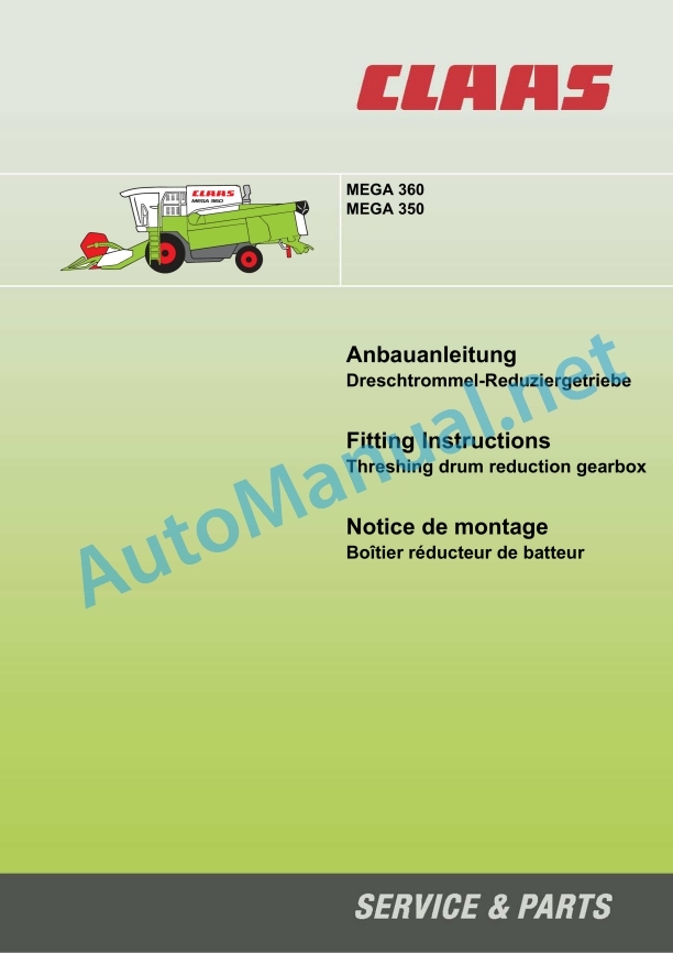 Claas Mega 350 (835) Combines Assembly Instruction EN 4 Claas Mega 350 (835) Combines Assembly Instruction EN - Image 4