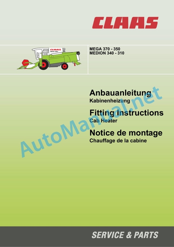 Claas Mega 360 Skd (846) Combines Assembly Instruction EN 10 Claas Mega 360 Skd (846) Combines Assembly Instruction EN - Image 10
