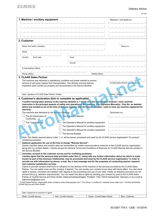 Claas Miscellaneous Assembly Instruction EN 24 Claas Miscellaneous Assembly Instruction EN - Image 24