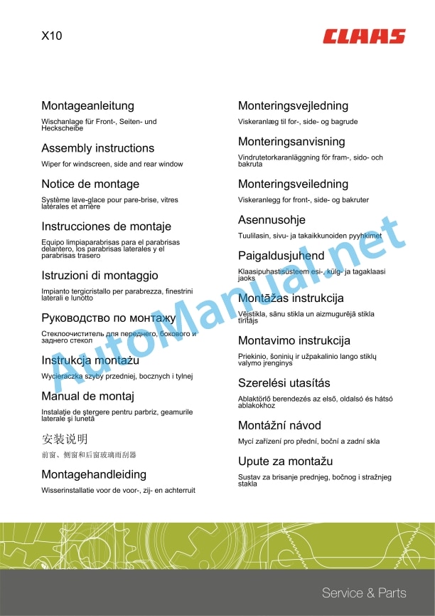Claas Miscellaneous Assembly Instruction EN 6 Claas Miscellaneous Assembly Instruction EN - Image 6
