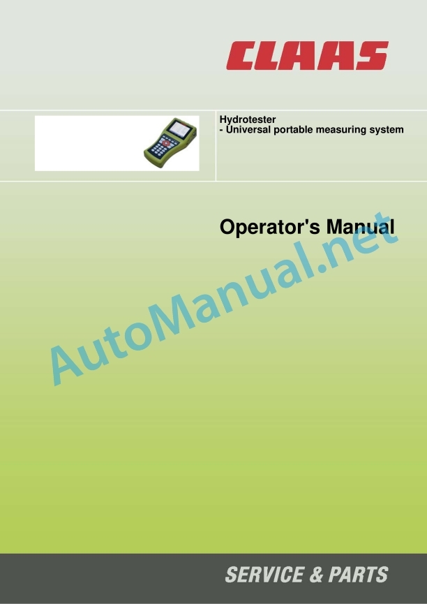 Claas Miscellaneous Operator Manual EN 11 Claas Miscellaneous Operator Manual EN - Image 11