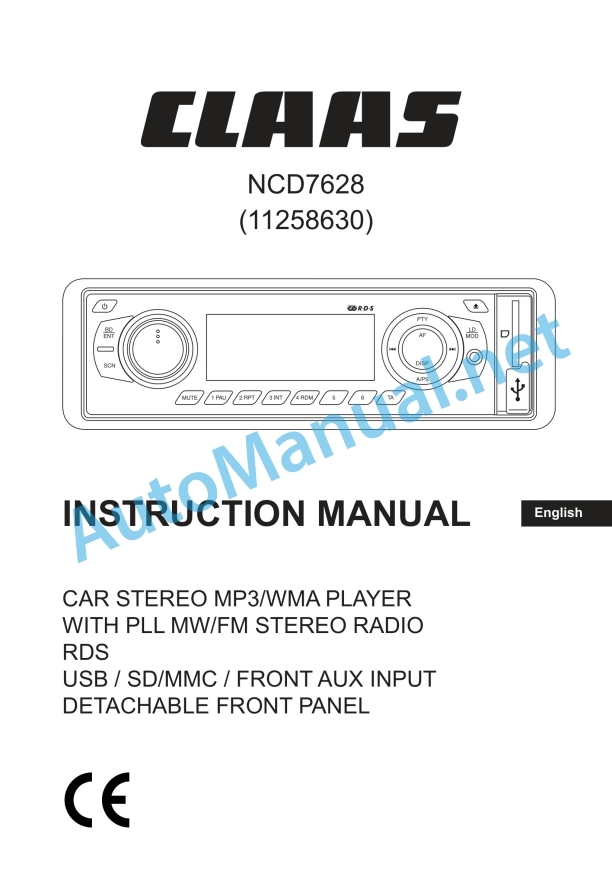 Claas Miscellaneous Operator Manual EN 17 Claas Miscellaneous Operator Manual EN - Image 17