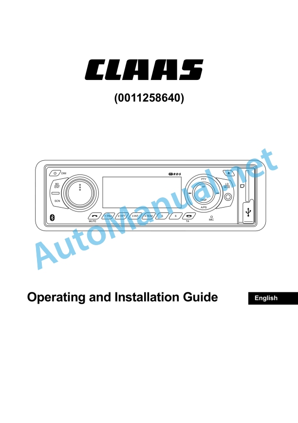 Claas Miscellaneous Operator Manual EN 18 Claas Miscellaneous Operator Manual EN - Image 18