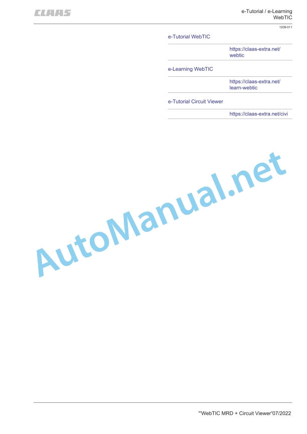Claas Miscellaneous Operator Manual EN 26 Claas Miscellaneous Operator Manual EN - Image 26