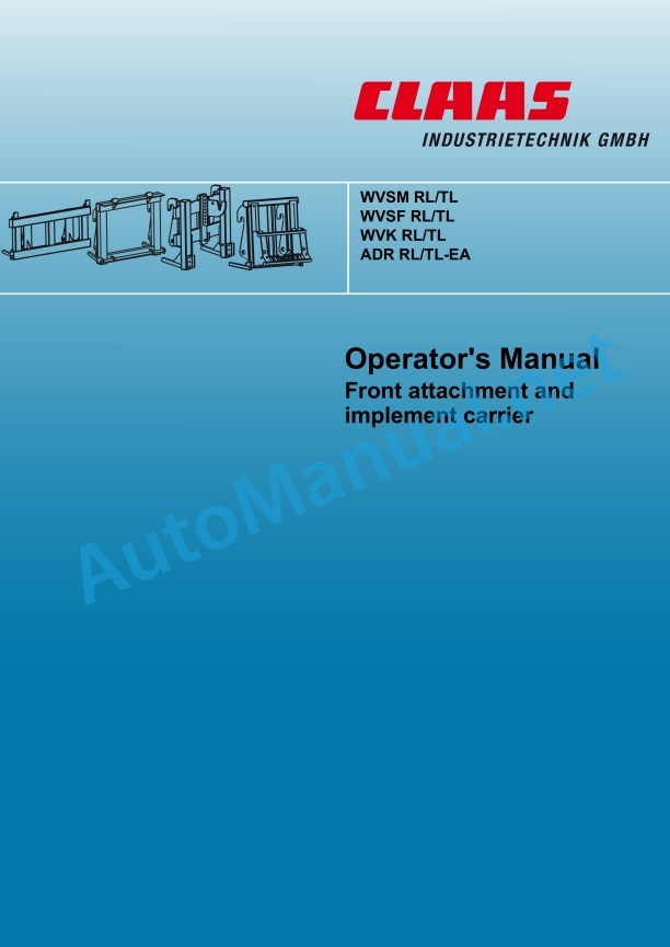 Claas Miscellaneous Operator Manual EN 8 Claas Miscellaneous Operator Manual EN - Image 8