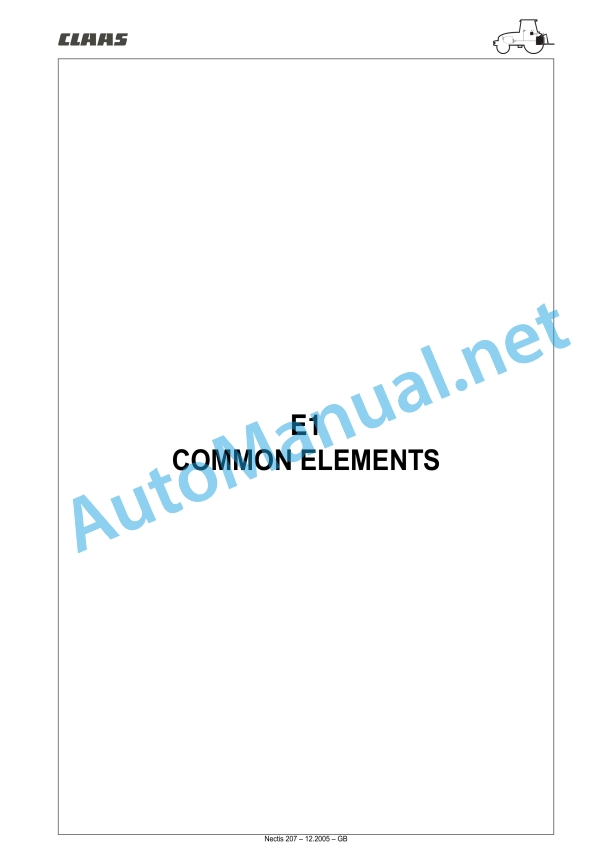 Claas Nectis F 267 257 247 227 2+4Wd (T16) Tractors Repair Manual EN 21 Claas Nectis F 267 257 247 227 2+4Wd (T16) Tractors Repair Manual EN - Image 21