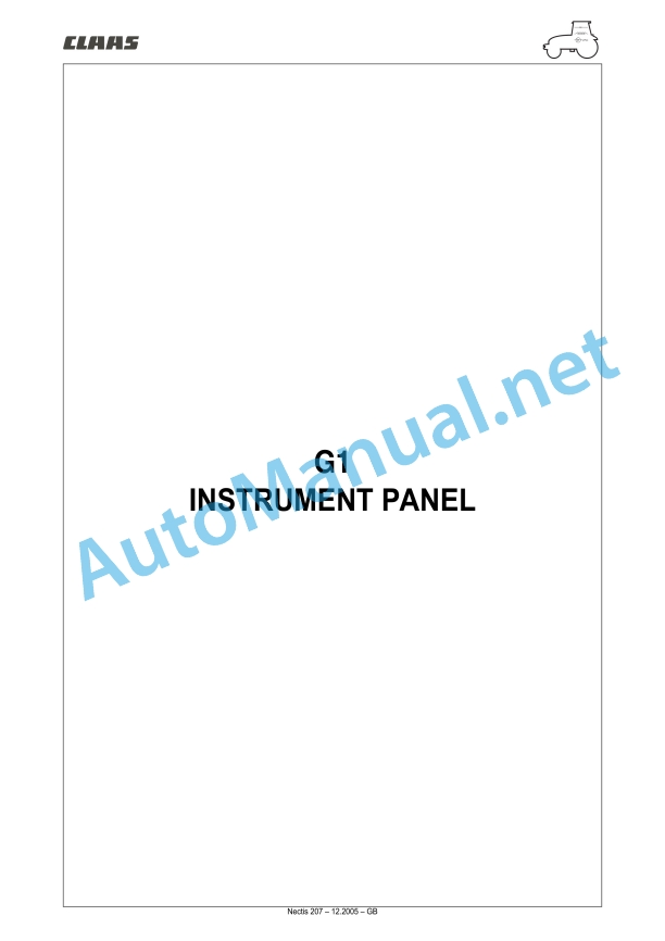 Claas Nectis F 267 257 247 227 2+4Wd (T16) Tractors Repair Manual EN 29 Claas Nectis F 267 257 247 227 2+4Wd (T16) Tractors Repair Manual EN - Image 29