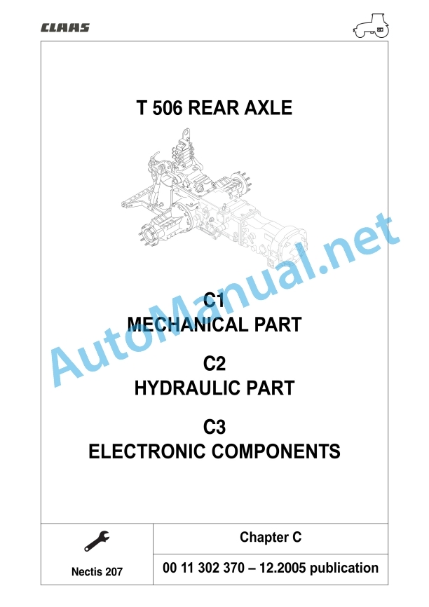 Claas Nectis Ve 237 227 217 2+4Wd (T14) Tractors Repair Manual EN 10 Claas Nectis Ve 237 227 217 2+4Wd (T14) Tractors Repair Manual EN - Image 10