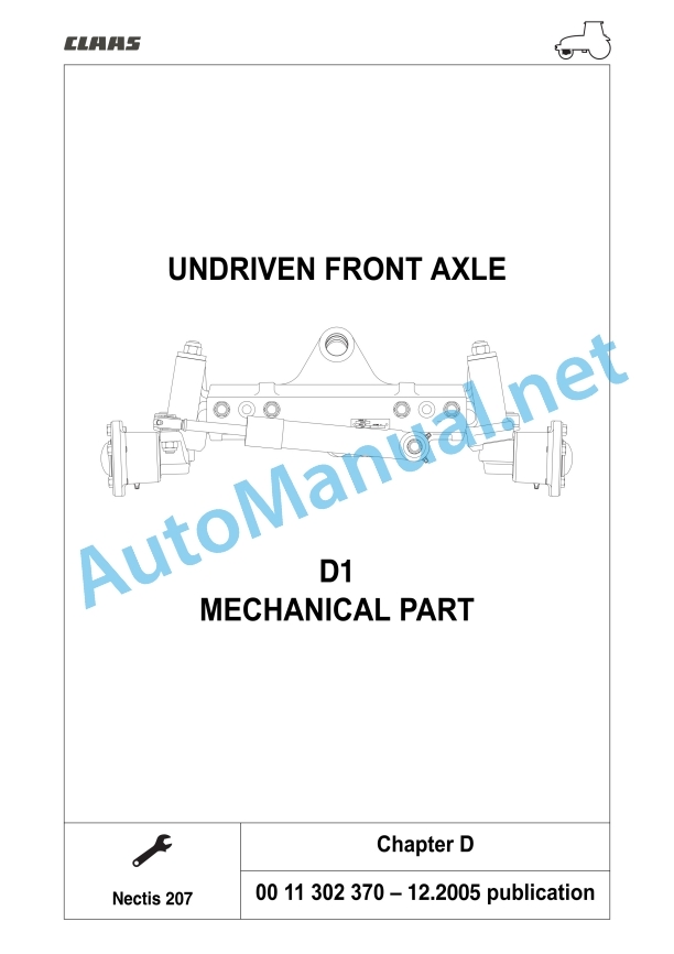 Claas Nectis Ve 237 227 217 2+4Wd (T14) Tractors Repair Manual EN 18 Claas Nectis Ve 237 227 217 2+4Wd (T14) Tractors Repair Manual EN - Image 18