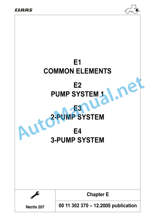 Claas Nectis Ve 237 227 217 2+4Wd (T14) Tractors Repair Manual EN 20 Claas Nectis Ve 237 227 217 2+4Wd (T14) Tractors Repair Manual EN - Image 20