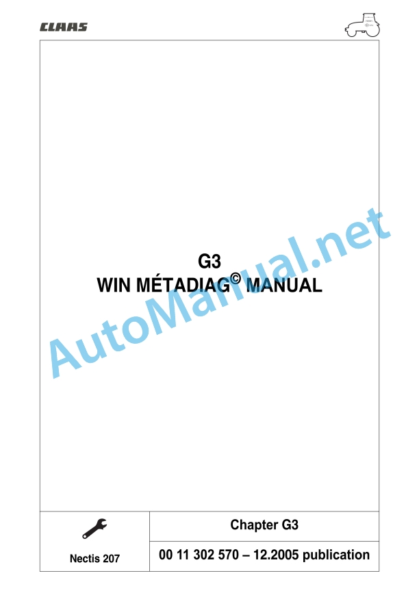 Claas Nectis Ve 237 227 217 2+4Wd (T14) Tractors Repair Manual EN 31 Claas Nectis Ve 237 227 217 2+4Wd (T14) Tractors Repair Manual EN - Image 31