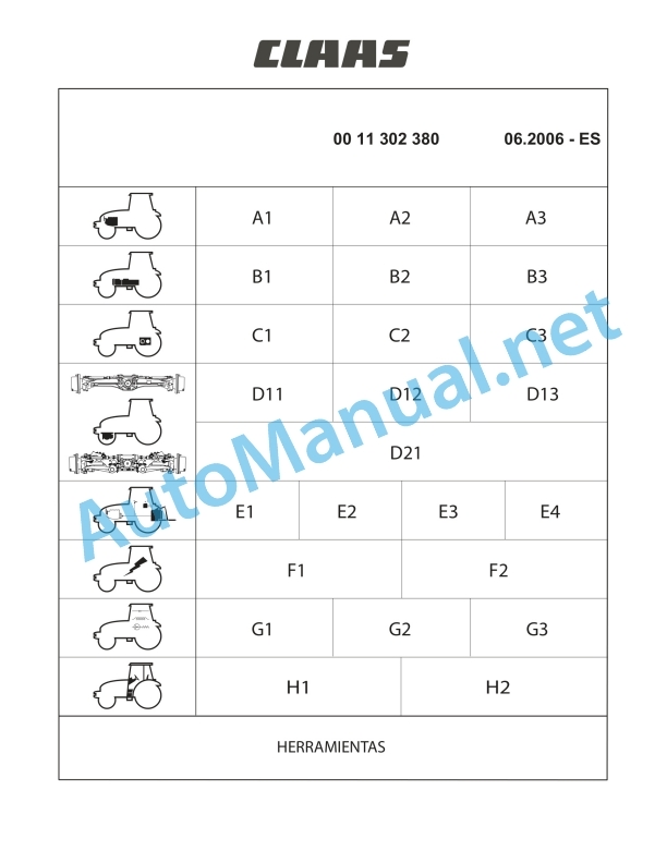 Claas Nectis Ve 237 227 217 2+4Wd (T14) Tractors Repair Manual ES 31 Claas Nectis Ve 237 227 217 2+4Wd (T14) Tractors Repair Manual ES - Image 31