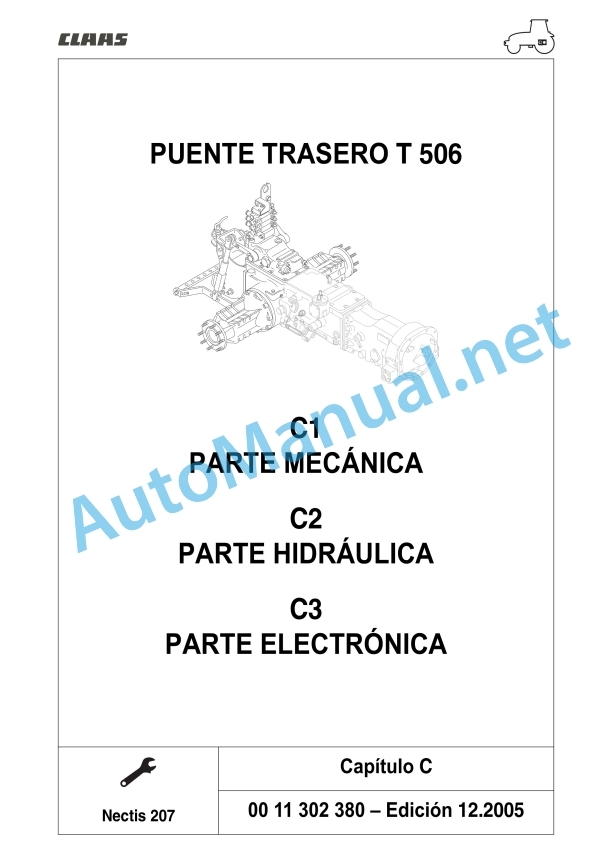 Claas Nectis Vl 267 257 237 227 217 2 (T15) Tractors Repair Manual ES 2 Claas Nectis Vl 267 257 237 227 217 2 (T15) Tractors Repair Manual ES - Image 2
